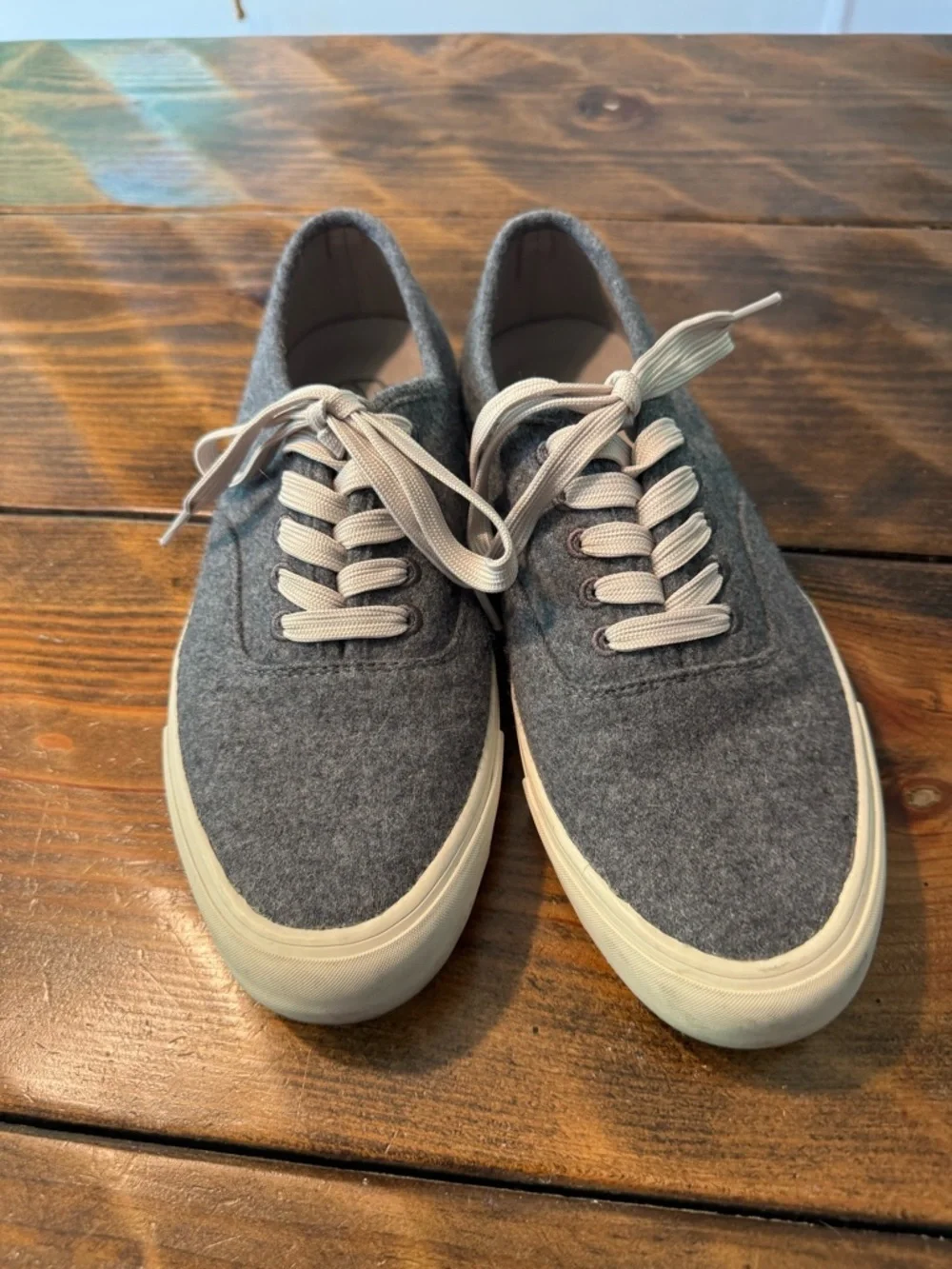 Seavees mens sixty six wool flannel sneakers charcoal Size 9.5